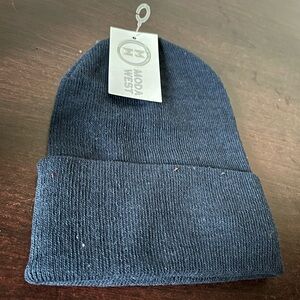 Moda West Navy Blue Knit Beanie